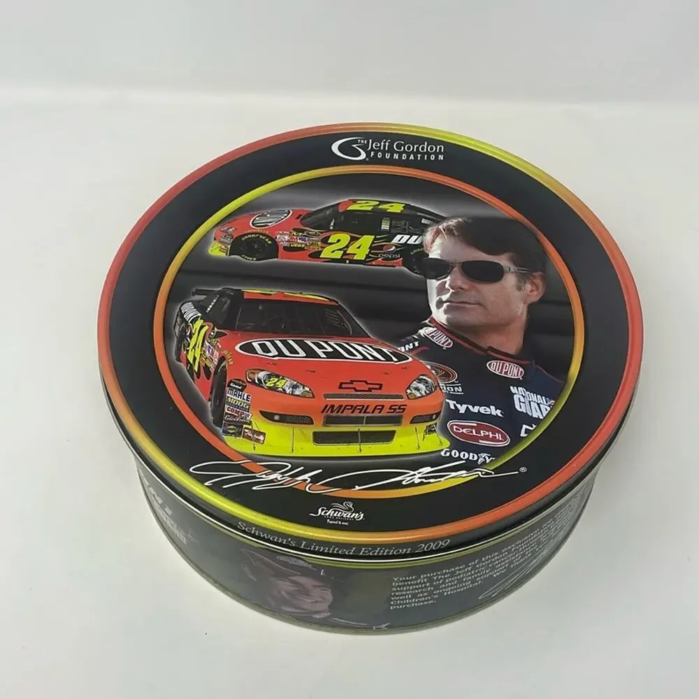 Collectible Jeff Gordon Foundation Schwan's Limited Edition 2009 Ice Cream Tin